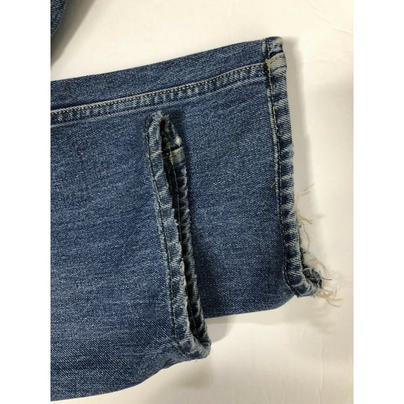 Diesel Industry Zhavee Mens 33x29 Blue Denim Jeans Button Fly Straight Leg - Picture 4 of 11